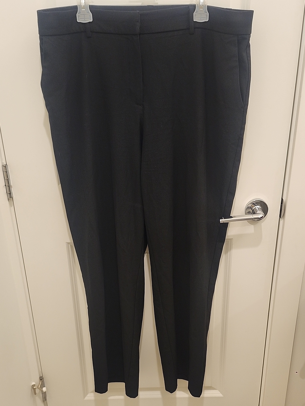 Dalia Black Dress Pants Flared w/ Belt Loop Womens Size 16